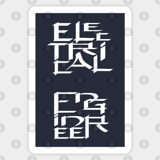 Electrical Engineer Character White Text Sticker by Barthol Graphics